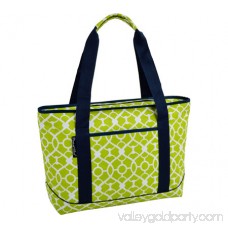 Picnic at Ascot Trellis Green Large InsulAted Tote